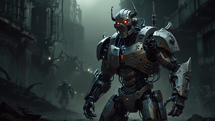 Fototapeta premium monster robot illustration
