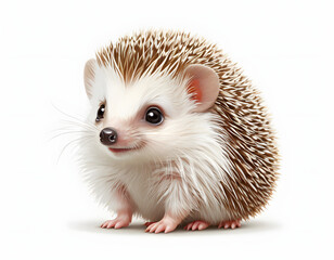 Obraz premium hedgehog on white background