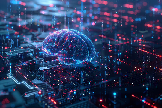Language model of artificial intelligence with chips.