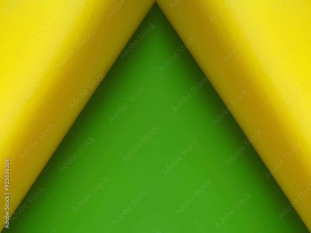 Poster colored curved paper. geometric abstract background. symmetrical pattern. blank sheets of paper