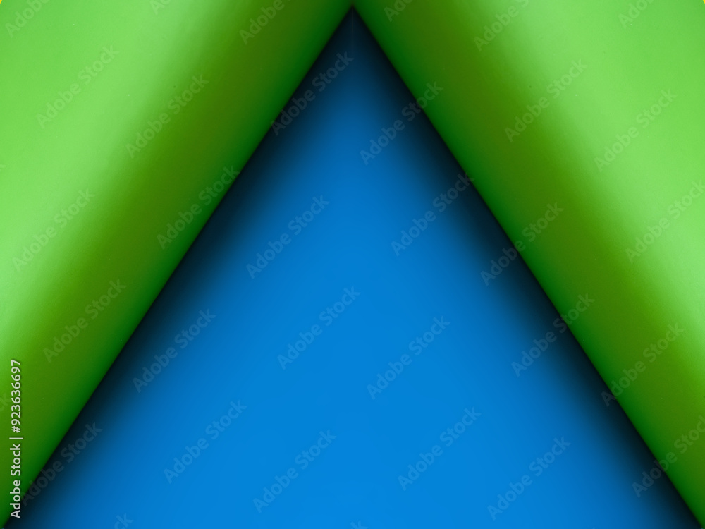 Aufkleber colored curved paper. abstract geometric background. symmetrical pattern. blank sheets of paper