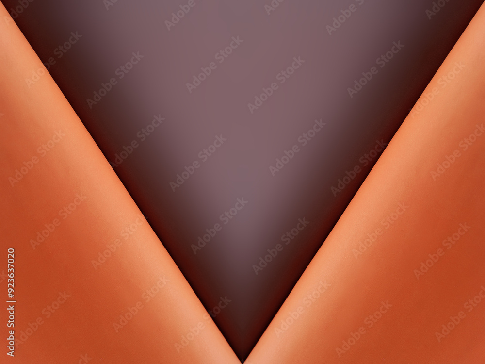 Poster colored folded paper. symmetrical pattern. abstract geometric background. blank sheets of paper