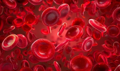 red blood cells medical background banner