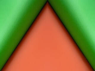 Abstract geometric background. Symmetrical pattern. Colored curved paper. Blank sheets of paper