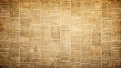Fototapeta premium Vintage newspaper texture background , retro, aged, antique, paper, newsprint, grunge, faded, texture