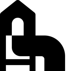 playground black solid icon