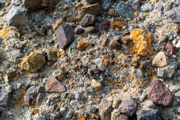 カラフルな岩の表面