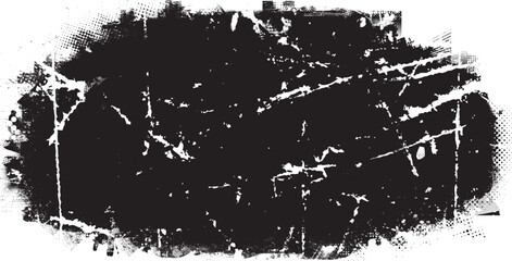 Glitch distorted grange shape . Noise grungy logo . Trendy defect error shapes . Glitched frame .Grunge textured . Distressed effect .Vector shapes