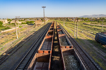 Old train track, renovation concept