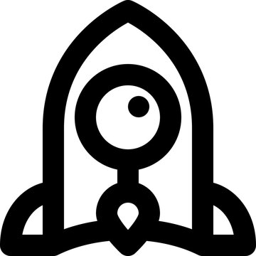 recommend clip art: rocket black outline icon