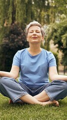 A Peaceful Woman Engaging in Mindfulness Practice Surrounded by the Beauty of Nature