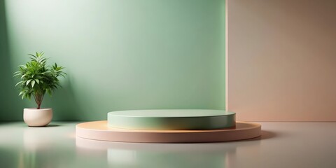Minimalistic color podium for product display, podium, platform, minimalist, design, modern, showcase, stand, presentation