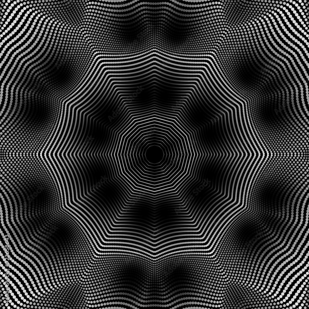 Poster wave pattern vector. 3d glowing abstract digital particles background. technology concept. abstract 