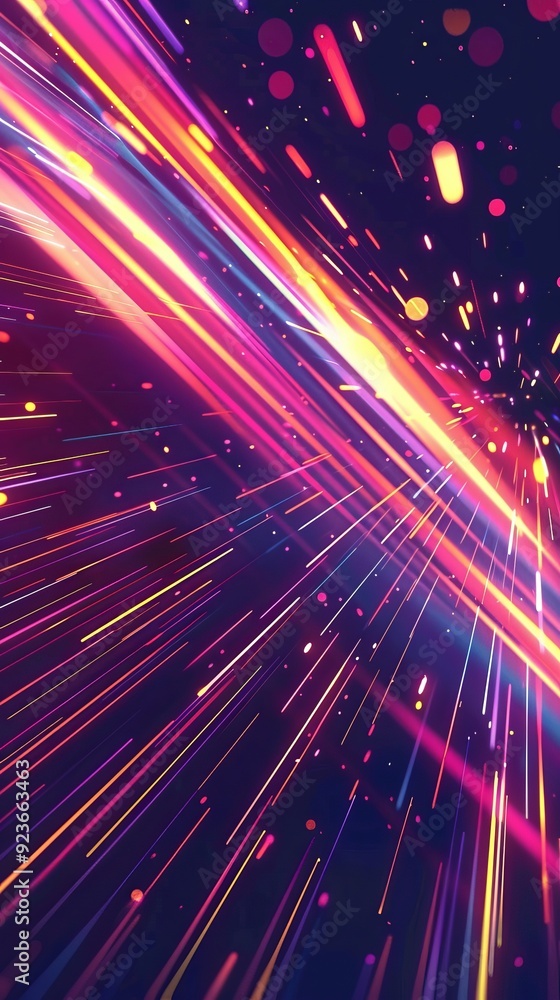 Poster vibrant speed motion background with gradient lines