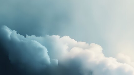 Abstract Cloudy Sky with Soft Blue and White Tones