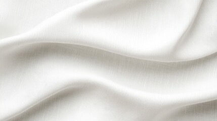 Fototapeta premium Delicate white fabric cascades softly, capturing ambient light beautifully