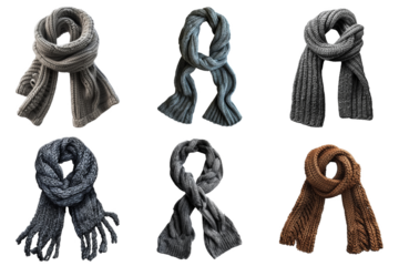 Six Different Styles of Knitted Scarves
