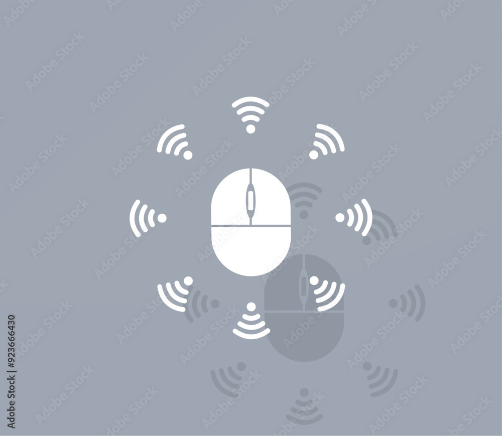 Poster vector icon of white color with shadow on gray background