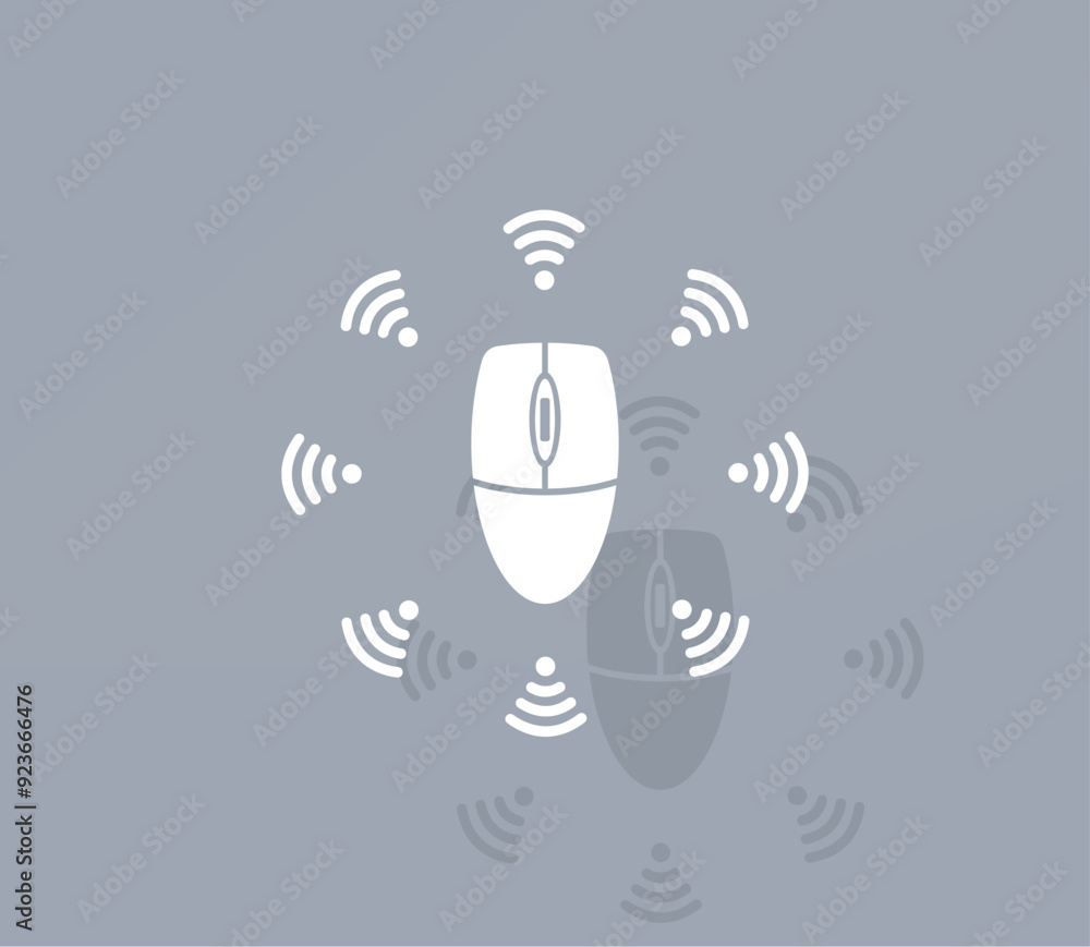 Poster vector icon of white color with shadow on gray background