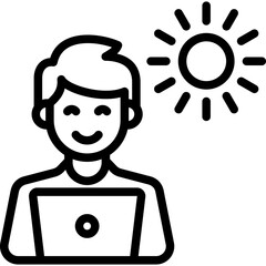 Digital Nomad Icon