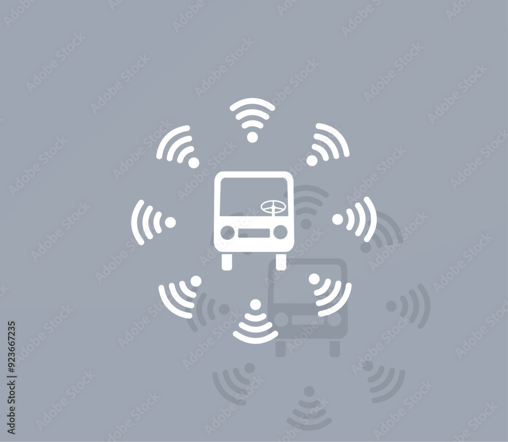 Poster vector icon of white color with shadow on gray background