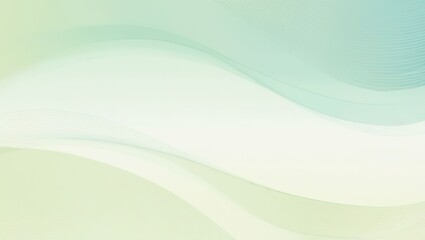 Abstract Green And White Wavy Lines Background