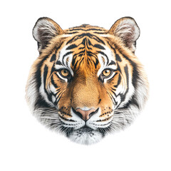Obraz premium Majestic tiger head illustration showcasing the strength and beauty of this magnificent wild animal.