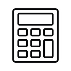 Digital calculator vector design, mathematical calculation equipment in modern style