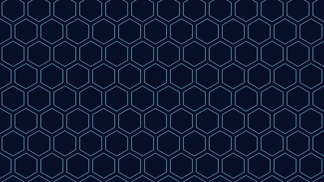 Abstract diamond shapes in various shades of blue against a dark blue background. The shapes are composed of interconnected lines, creating an intricate and mesmerizing visual pattern