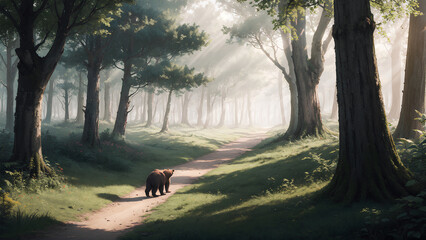 bear in the forest