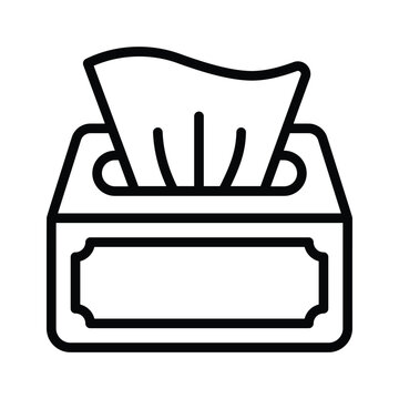 recommend clip art: A tissue box icon, ideal for healthcare or hygiene contexts.