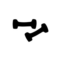 Gym Simple Dumble Illustration Clip Art Vector Icon