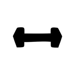 Gym Simple Dumble Illustration Clip Art Vector Icon
