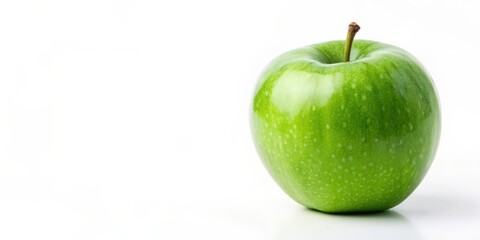 Isolated square green apple on a white background, Green, Apple, Square, Isolated, Fruit, Fresh, Healthy, Organic, Natural