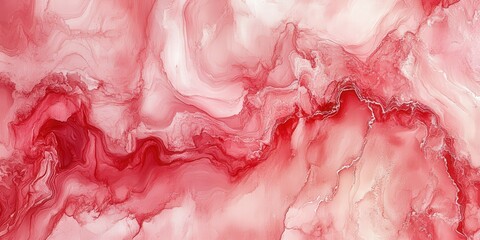 Abstract Red and White Swirls