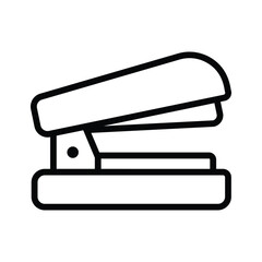A creative icon of stapler in trendy style, stationery item, office supplies