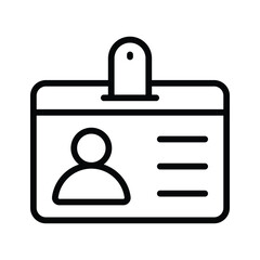 Obraz premium Student id card vector design, entry pass icon in modern style