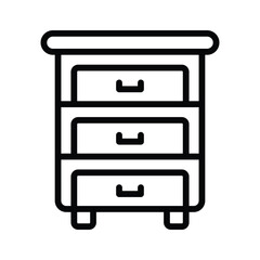 Office interior, well designed icon of side table in trendy style