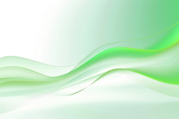 Naklejka premium PNG Abstract green wave, transparent background