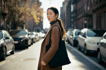 person walking on the street
