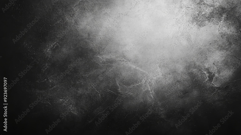 Poster a moody black and white abstract background featuring mist and fog textures, perfect for various des