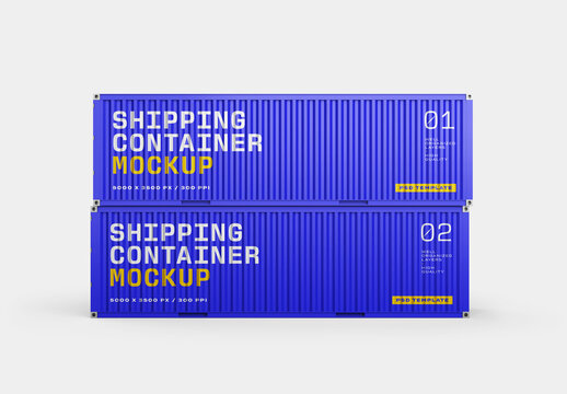 Shipping Container Mockup