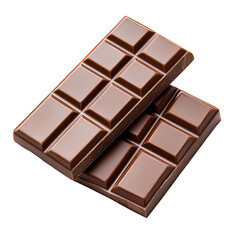 Fototapeta premium chocolate bar with a smooth isolated on a white background.