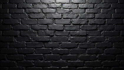 Black Brick Wall Background Texture
