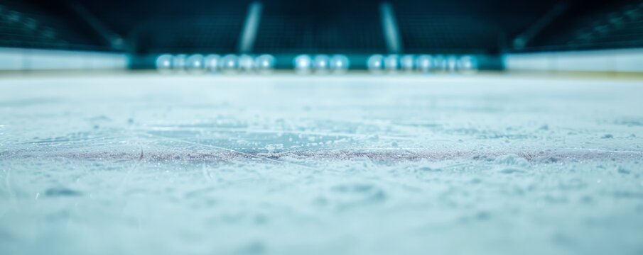 Ice rink stadium, sports arena, competitive venue, icy field, arena stadium icerink - Powered by Adobe