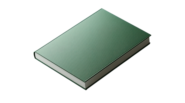 Green notebook transparent background
