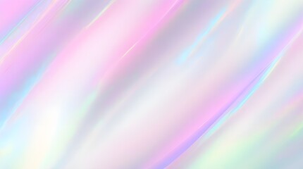 Fototapeta premium Holographic background seamless trendy iridescent light foil texture. Soft holographic pastel unicorn marble background pattern. Modern pearlescent blurry abstract swirl illustration. 