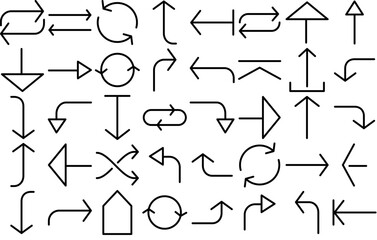 Mega Set Of Vector Arrows Icons Web Header Banner Design Containing Arrow,Navigation,Button,Direction,Arrows Simple Black Style Symbol Sign For Apps And Website, Vector Illustration