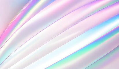 Fototapeta premium Holographic background seamless trendy iridescent light foil texture. Soft holographic pastel unicorn marble background pattern. Modern pearlescent blurry abstract swirl illustration. 