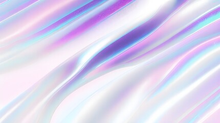Fototapeta premium Holographic background seamless trendy iridescent light foil texture. Soft holographic pastel unicorn marble background pattern. Modern pearlescent blurry abstract swirl illustration. 